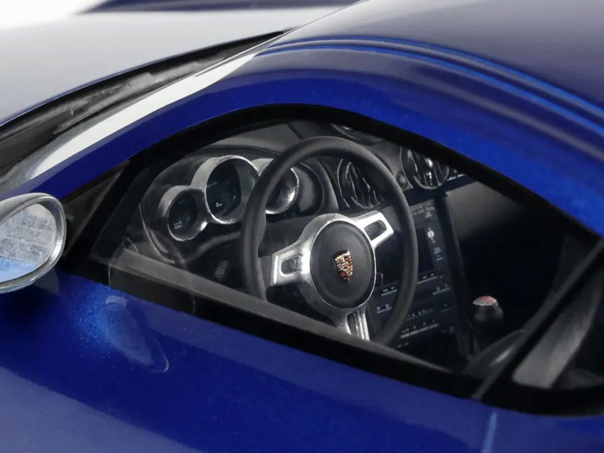 2012 Porsche Cayman R Aqua Blue Metallic 1/18 Model Car