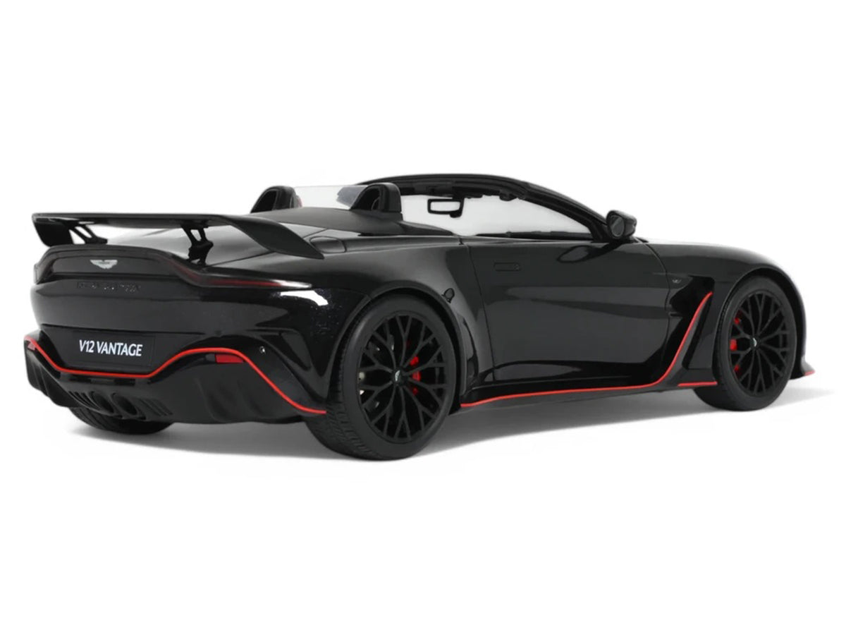 2023 Aston Martin V12 Vantage Roadster Onyx Black 1/18 Model Car