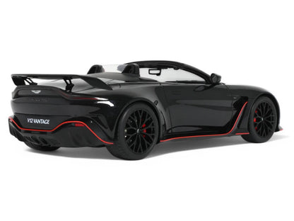 2023 Aston Martin V12 Vantage Roadster Onyx Black 1/18 Model Car