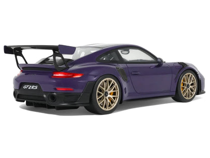 2021 Porsche 911 (991.2) GT2 RS Ultraviolet Metallic with Carbon Stripes 1/18 Model Car