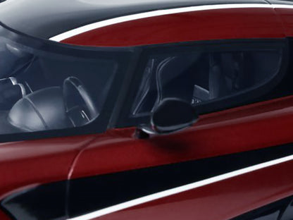 2017 Koenigsegg Agera RS Deep Red Metallic with Black Stripes 1/18 Model Car