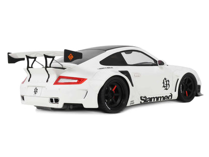 2024 Porsche 911 Turbo LB-Works White with Black Top 1/18 Model Car