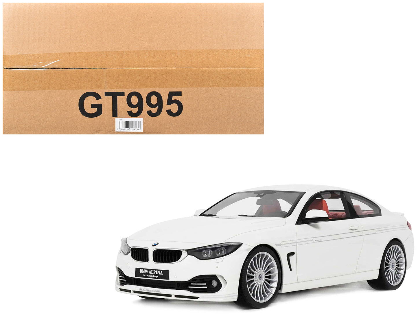 2014 BMW Alpina B4 Bi-Turbo White 1/18 Model Car
