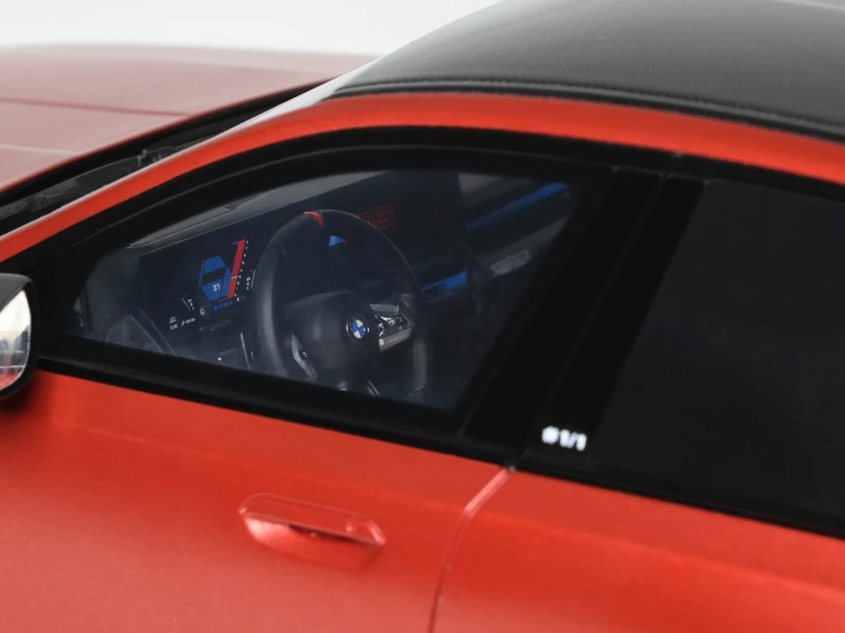 2025 BMW M5 (G90) Pebble Beach Edition Fire Orange Metallic with Black Top 1/18 Model Car