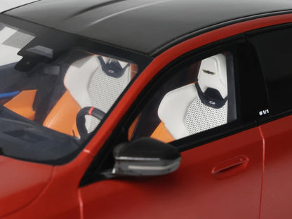 2025 BMW M5 (G90) Pebble Beach Edition Fire Orange Metallic with Black Top 1/18 Model Car