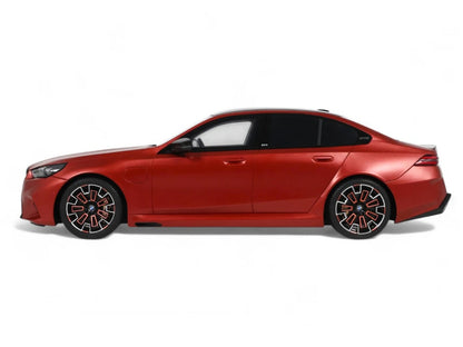 2025 BMW M5 (G90) Pebble Beach Edition Fire Orange Metallic with Black Top 1/18 Model Car