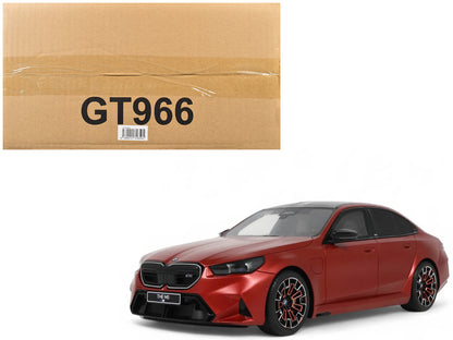 2025 BMW M5 (G90) Pebble Beach Edition Fire Orange Metallic with Black Top 1/18 Model Car