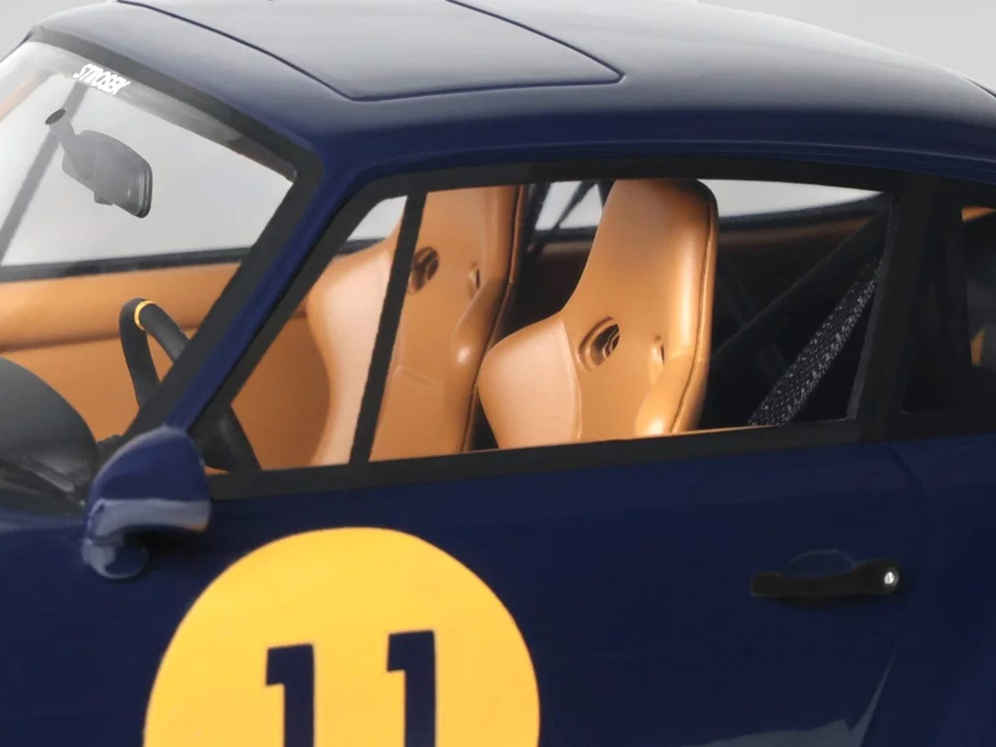 2024 Porsche 911 Strosek Mega 30 #11 Blue 1/18 Model Car