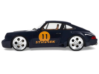 2024 Porsche 911 Strosek Mega 30 #11 Blue 1/18 Model Car