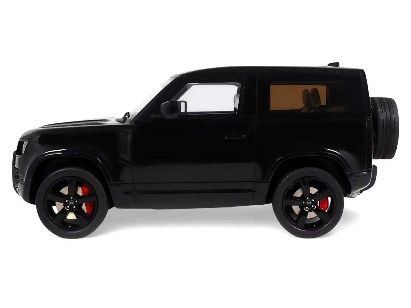 2021 Land Rover Defender 90 P400 X-Dynamic HSE Black Metallic 1/18 Model Car