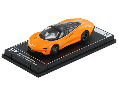 McLaren Speedtail McLaren Orange with Black Top "Hypercar League Collection" 1/64 Diecast Model Car