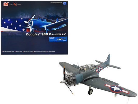 Douglas SBD-5 Dauntless Bomber Aircraft "VB-16 USS Lexington" (1943) United States Navy "Premium Collection" 1/32 Diecast Model