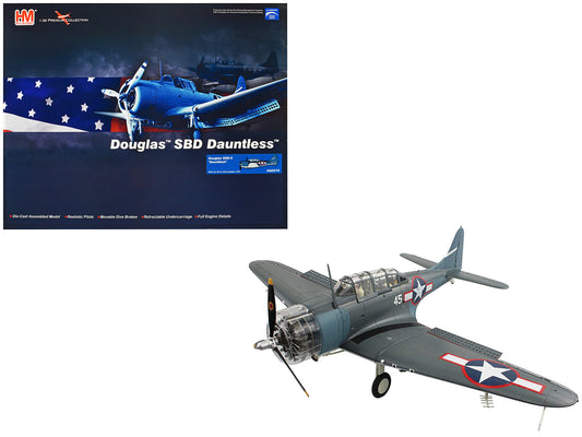 Douglas SBD-5 Dauntless Bomber Aircraft "VB-16 USS Lexington" (1943) United States Navy "Premium Collection" 1/32 Diecast Model