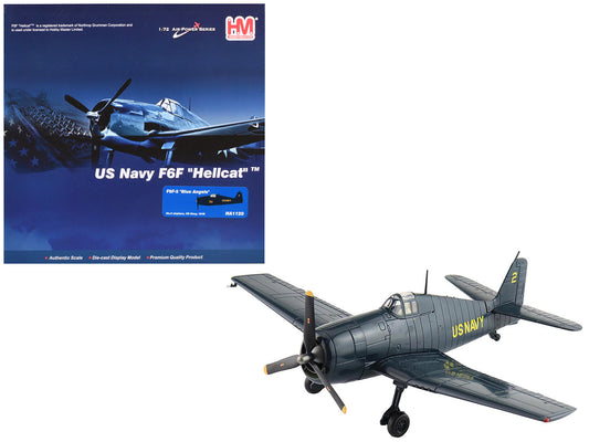 Grumman F6F-5 Hellcat Fighter Aircraft "Blue Angels #2" (1946) United States Navy "Air Power Series" 1/72 Diecast Model