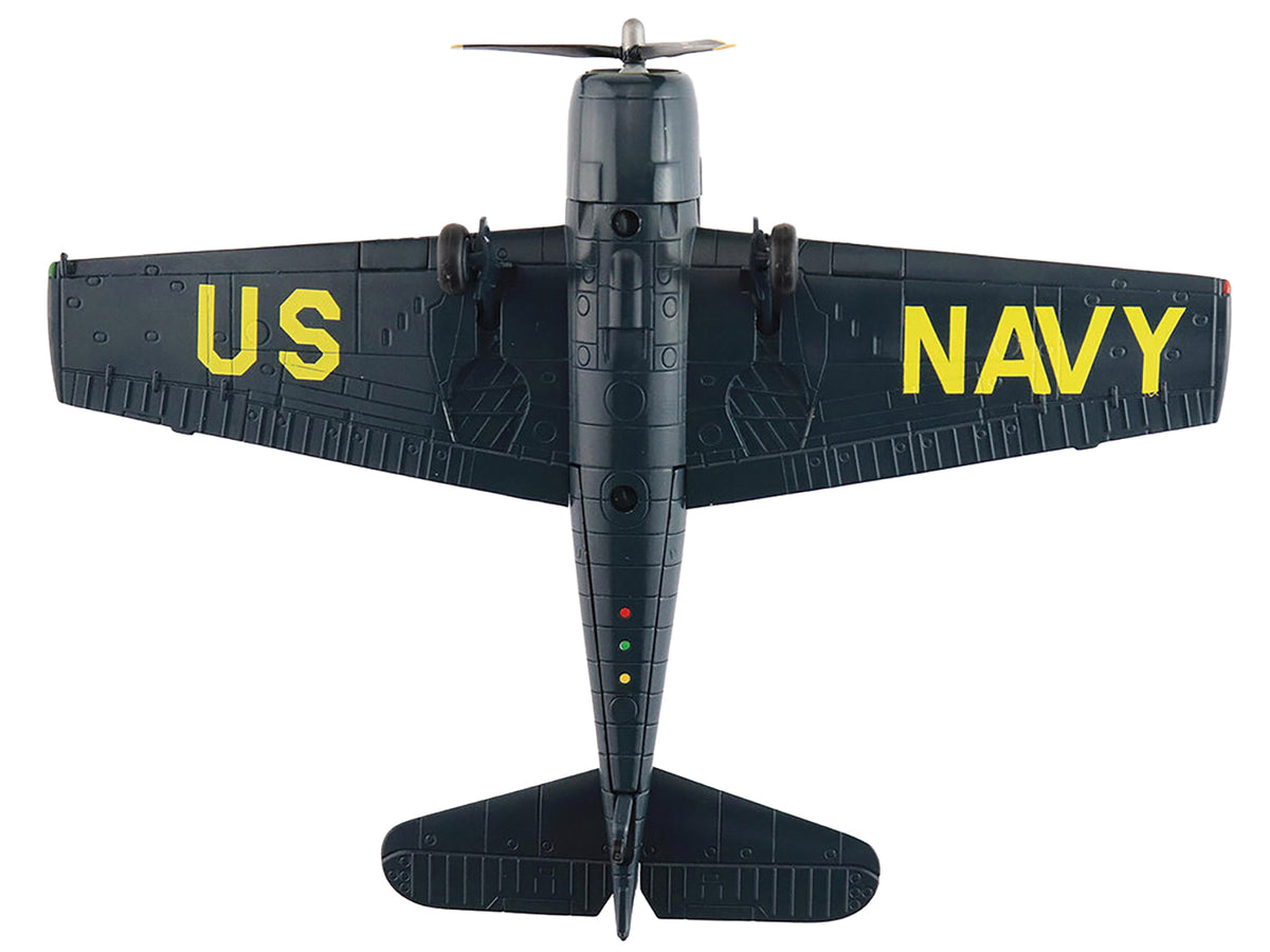 Grumman F6F-5 Hellcat Fighter Aircraft "Blue Angels #1-4 Decals" (1946) United States Navy "Air Power Series" 1/72 Diecast Model