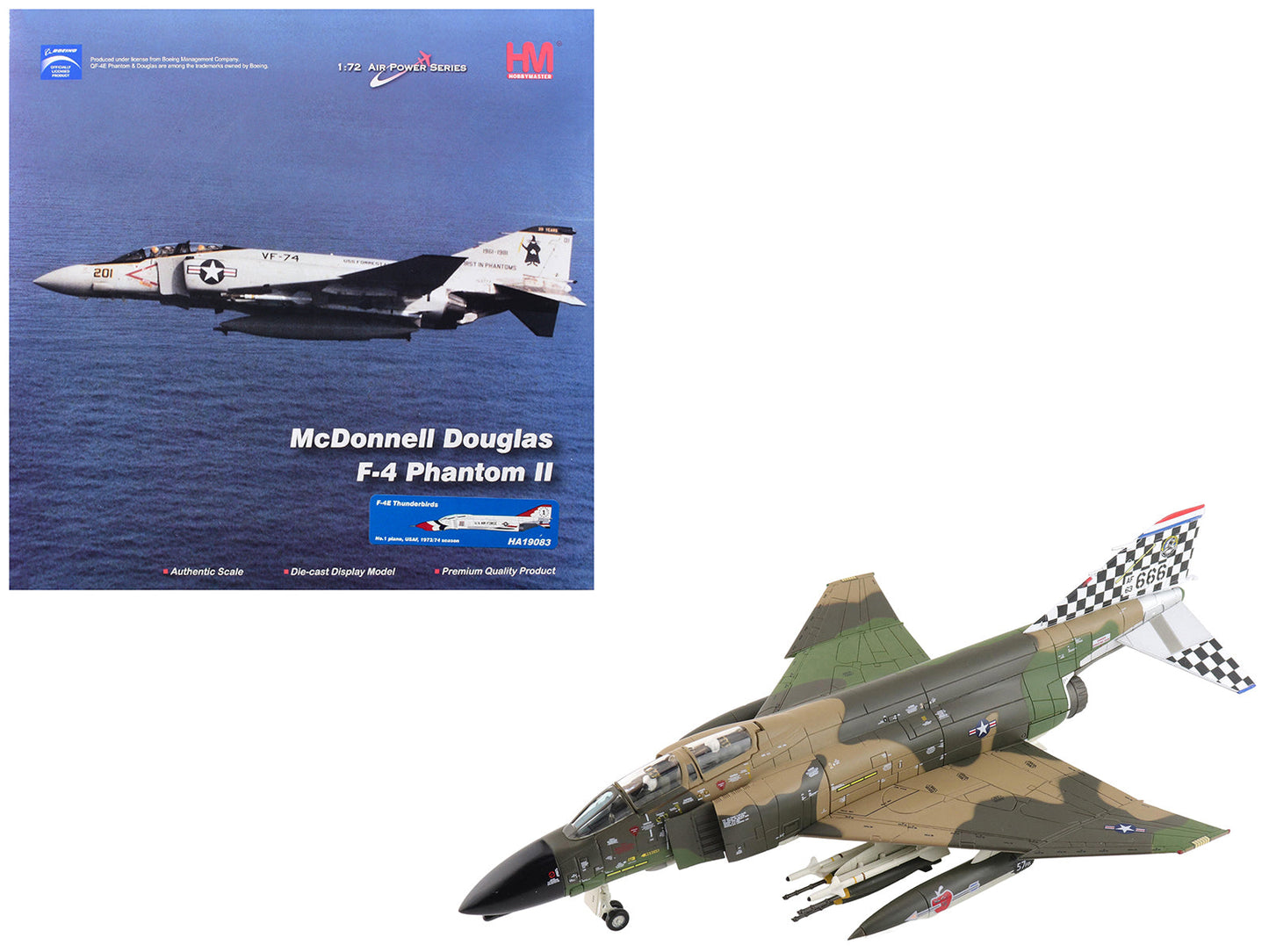 McDonnell Douglas F-4C Phantom II Fighter-Bomber Aircraft "63-7666 William Tell 57th FIS Keflavik Airport Iceland" (1977) United States Air Force "Air Power Series" 1/72 Diecast Model