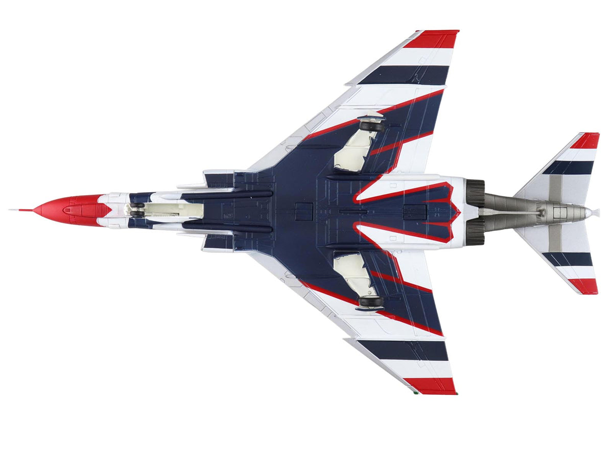 McDonnell Douglas F-4E Phantom II Fighter-Bomber Aircraft "Thunderbirds with Decals for No.1 to 7 planes 1973/74 Season" United States Air Force "Air Power Series" 1/72 Diecast Model