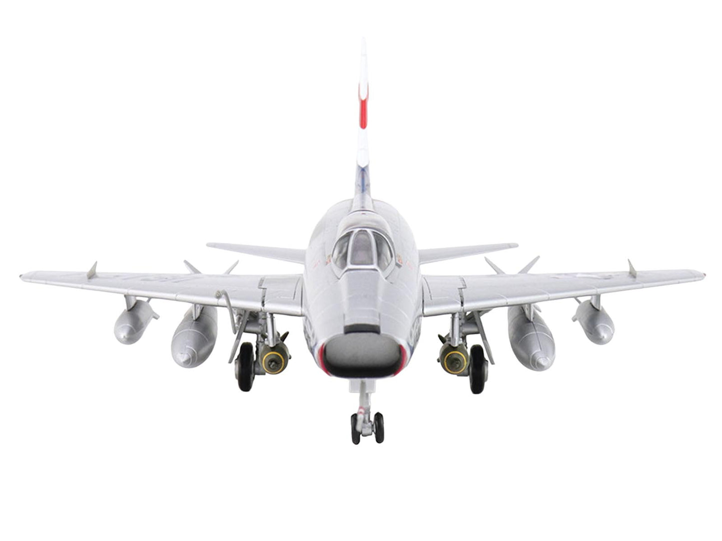 North American F-100 Super Sabre Fighter Aircraft "FW-871 National Military Museum Soesterberg Netherlands" United States Air Force "Air Power Series" 1/72 Diecast Model