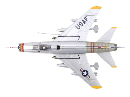 North American F-100D Super Sabre Fighter Aircraft "FW-871 81st TFS 50th TFW France" (1958) United States Air Force "Air Power Series" 1/72 Diecast Model
