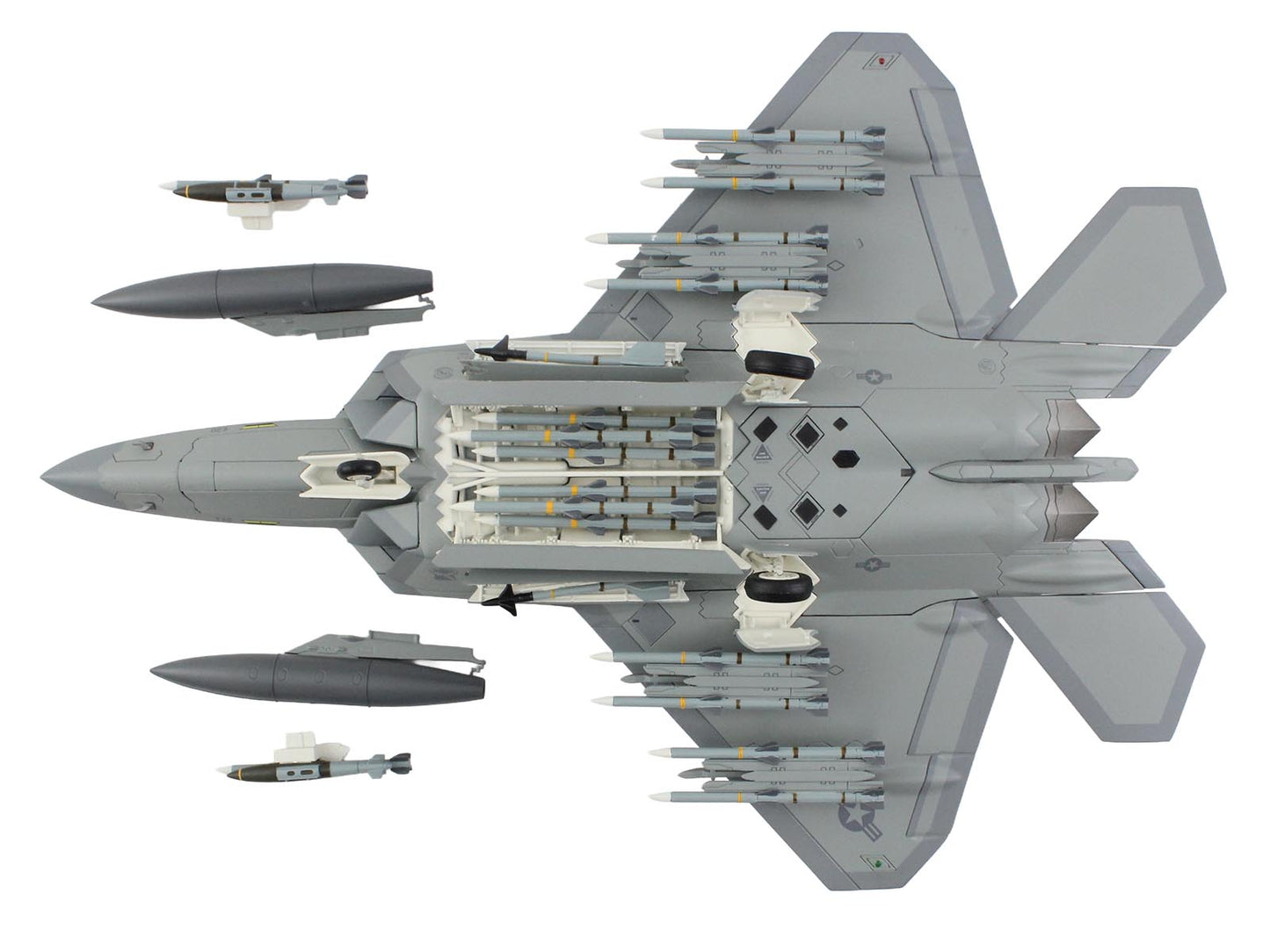 Lockheed F-22 Raptor Stealth Aircraft "01-4023 Major Joshua 'Cabo' Gunderson 43rd FS 325th FW Tyndall AFB" United States Air Force "Air Power Series" 1/72 Diecast Model