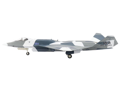 Northrop F-23 Black Widow II Stealth Fighter Aircraft Blue 054 Su-57 Aggressor What If Scheme 65th AGRS Nellis AFB United States Air Force Air Power Series 1/72 Diecast Model