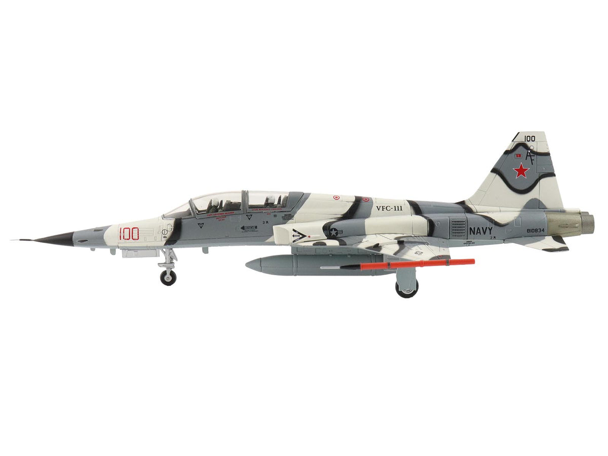 Northrop F-5F Tiger II Aircraft "810834 Franken Tiger VFC-111 Sundowners" (2023) United States Navy "Air Power Series" 1/72 Diecast Model