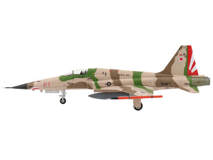 Northrop F-5N Tiger II Aircraft "Red 117 761533 Adversary Fighter VFC-111 Sundowners" United States Navy "Air Power Series" 1/72 Diecast Model