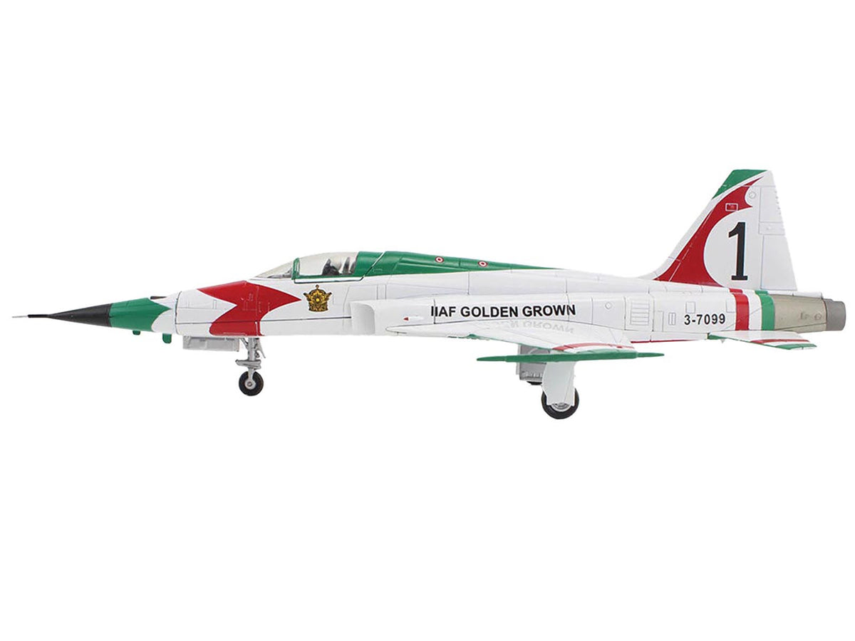 Northrop F-5E Tiger II Aircraft "#1 3-7099 IIAF Golden Crown" Imperial Iranian Air Force "Air Power Series" 1/72 Diecast Model