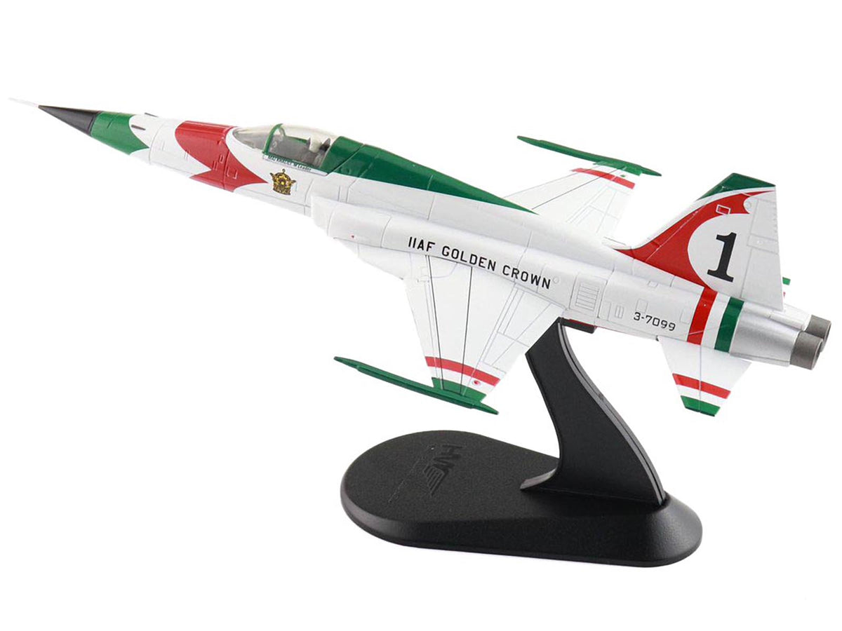 Northrop F-5E Tiger II Aircraft "#1 3-7099 IIAF Golden Crown" Imperial Iranian Air Force "Air Power Series" 1/72 Diecast Model