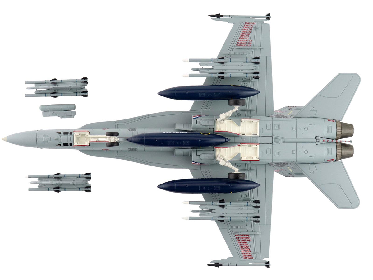 McDonnell Douglas F/A-18D Hornet Aircraft "164874 US Marines 250 Years VMFA-112 Cowboys" (2025) United States Marines "Air Power Series" 1/72 Diecast Model