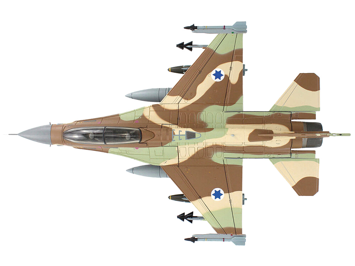 Lockheed F-16D Fighting Falcon Fighter Aircraft "628 Barak 105 Squadron The Scorpion" Israeli Air Force "Air Power Series" 1/72 Diecast Model