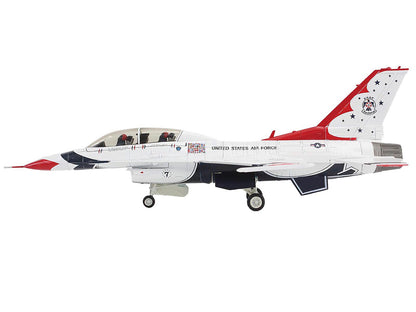 Lockheed F-16D Fighting Falcon Fighter Aircraft "No.7 Thunderbirds Nellis Air Force Base" (2017) United States Air Force "Air Power Series" 1/72 Diecast Model