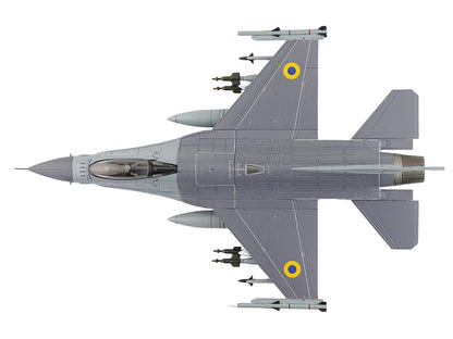 Lockheed F-16AM Fighting Falcon Fighter Aircraft "UA24-3596 Pylon Integrated Dispenser System Plus" (2024) Ukrainian Air Force "Air Power Series" 1/72 Diecast Model