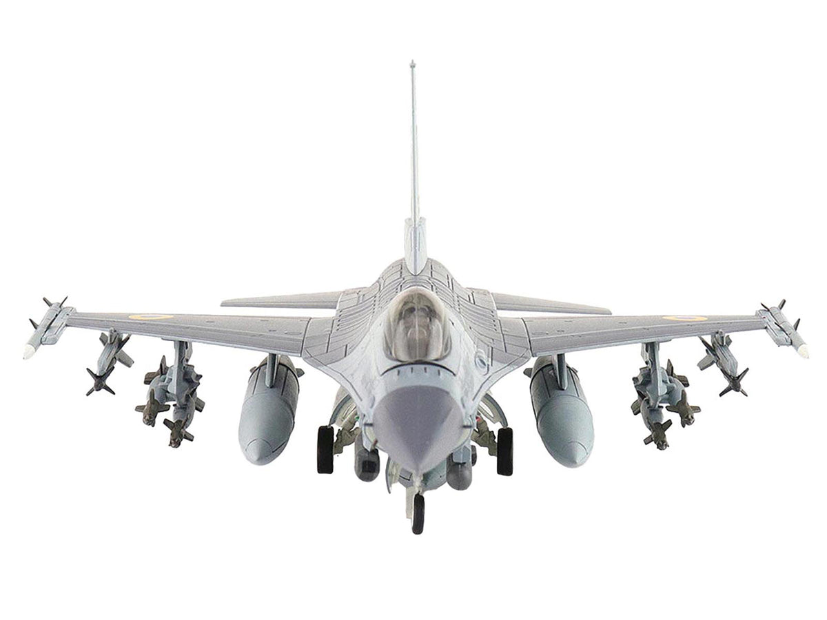 Lockheed F-16AM Fighting Falcon Fighter Aircraft "UA24-3596 Pylon Integrated Dispenser System Plus" (2024) Ukrainian Air Force "Air Power Series" 1/72 Diecast Model