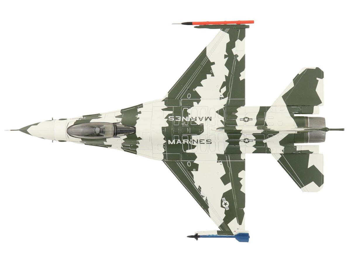 General Dynamics F-16N Fighting Falcon Fighter Aircraft "163269 U.S. Navy Fighter Weapons School" (1990s) United States Marine Corps "Air Power Series" 1/72 Diecast Model