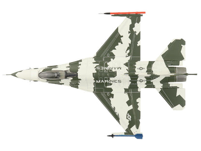 General Dynamics F-16N Fighting Falcon Fighter Aircraft "163269 U.S. Navy Fighter Weapons School" (1990s) United States Marine Corps "Air Power Series" 1/72 Diecast Model