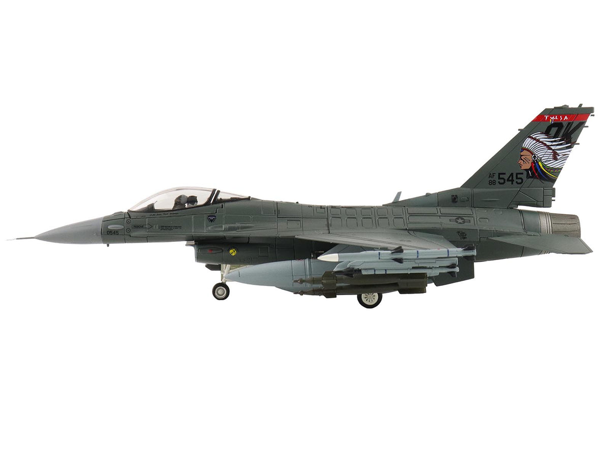 Lockheed F-16C Fighting Falcon Fighter Aircraft "88-0545 138th Fighter Wing Oklahoma Air National Guard" (2024) United States Air Force "Air Power Series" 1/72 Diecast Model