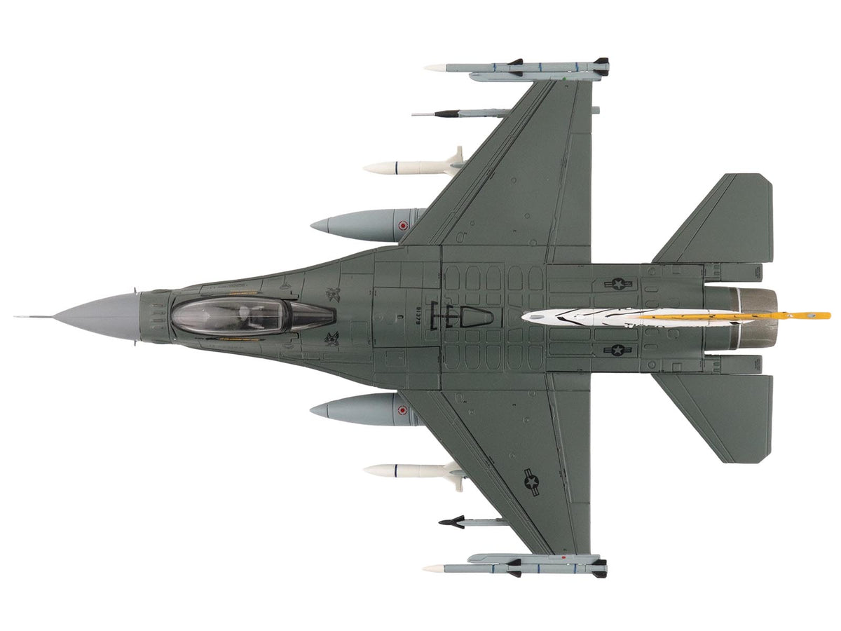 Lockheed F-16CM Fighting Falcon Fighter Aircraft "91-0379 Tiger Tiger 1 79th Fighter Squadron Shaw Air Force Base" (2023) United States Air Force "Air Power Series" 1/72 Diecast Model