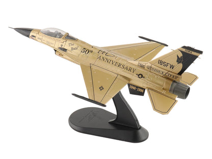 Lockheed F-16A Fighting Falcon Fighter Aircraft "85-1565 Golden Bat Viper 185 ARW Iowa ANG Squadron 50th Anniversary" (2022) United States Air Force "Air Power Series" 1/72 Diecast Model