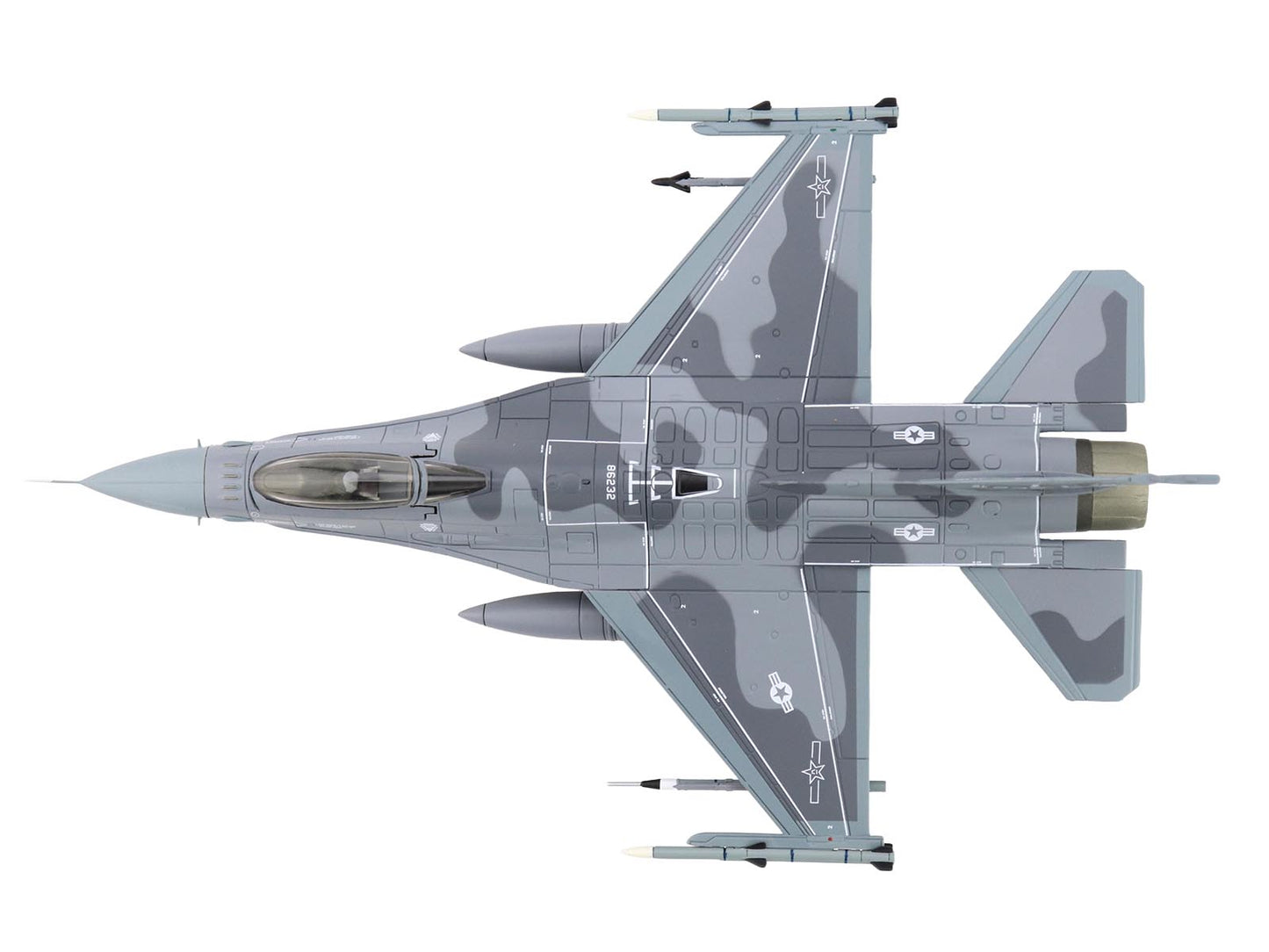Lockheed F-16C Fighting Falcon Fighter Aircraft "J-20 Aggressor Concept Scheme 706th Aggressor Squadron" United States Air Force "Air Power Series" 1/72 Diecast Model