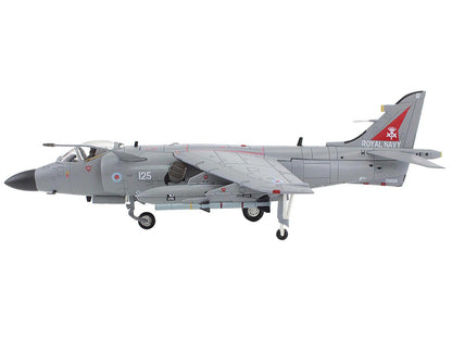 British Aerospace Sea Harrier FA.2 Aircraft with Sea Eagle Missiles "ZH804 Fairford" (2002) British Royal Navy "Air Power Series" 1/72 Diecast Model