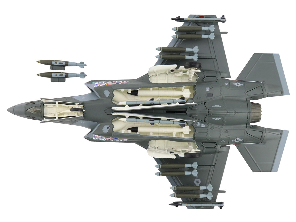 Lockheed Martin F-35A Lightning II Aircraft "22-5696 1000th Lightning II 176th FS Wisconsin ANG" (2004) United States Air Force "Air Power Series" 1/72 Diecast Model