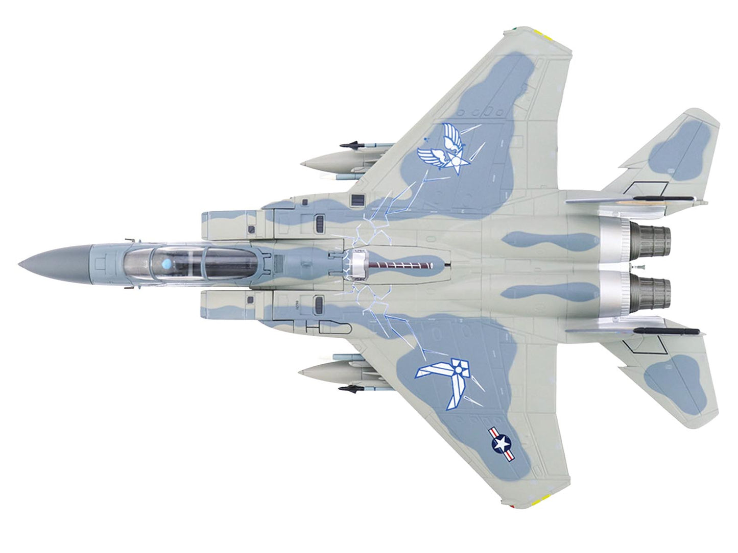 McDonnell Douglas F-15C Eagle Fighter Aircraft "86-0171 Florida ANG 75th Anniversary" (2022) United States Air Force "Air Power Series" 1/72 Diecast Model