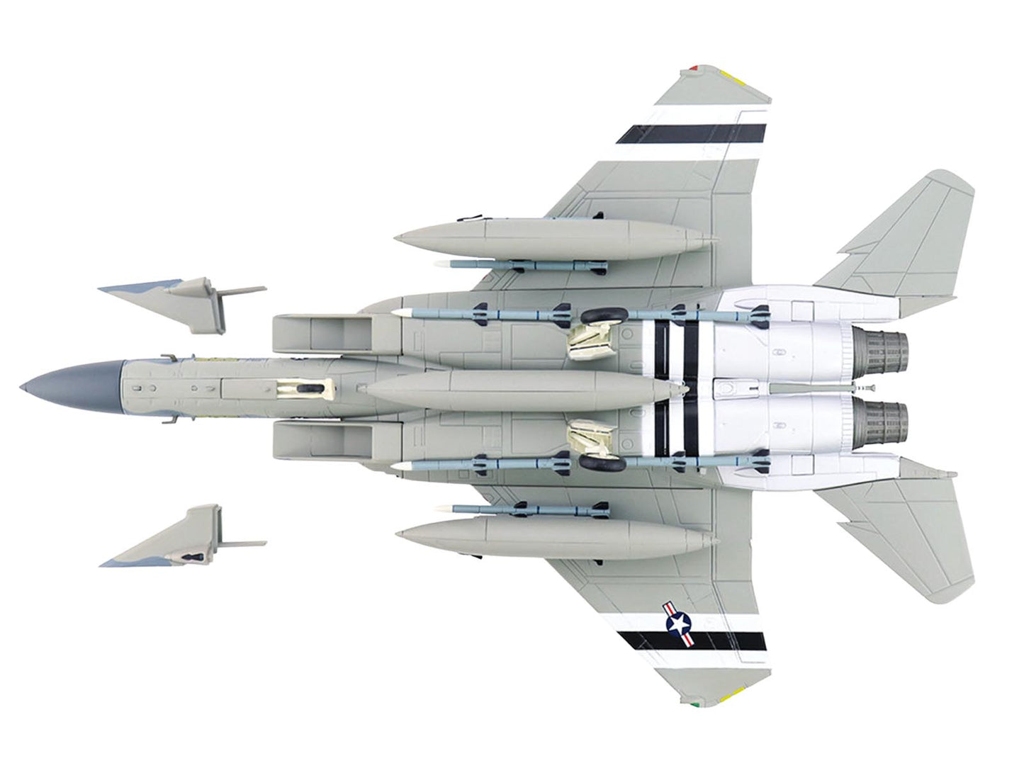 McDonnell Douglas F-15C Eagle Fighter Aircraft "86-0171 Florida ANG 75th Anniversary" (2022) United States Air Force "Air Power Series" 1/72 Diecast Model