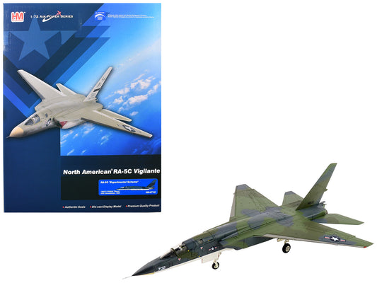 North American RA-5C Vigilante Aircraft "149313 RVAH-6 Fleurs Experimental Scheme USS Constellation" (1966) United States Navy "Air Power Series" 1/72 Diecast Model