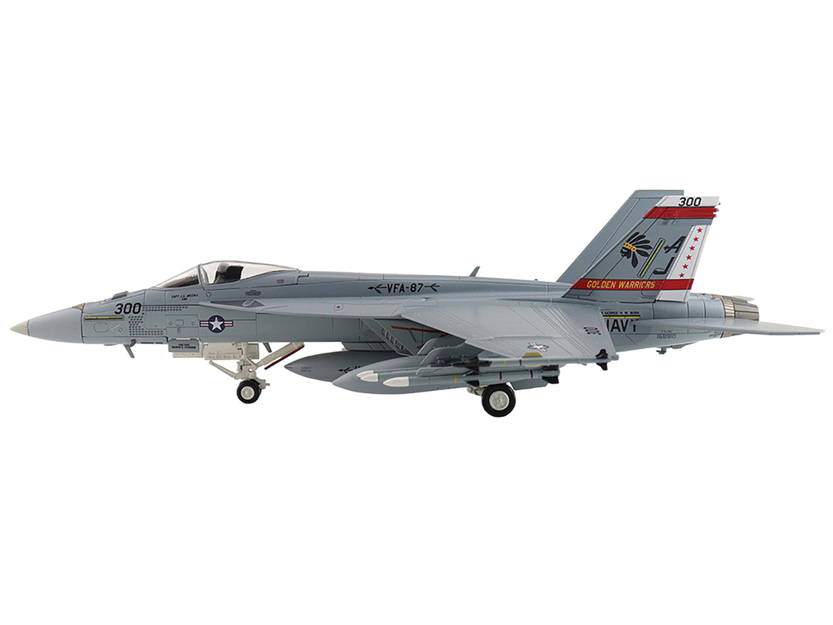 Boeing F/A-18E Super Hornet Fighter Aircraft "168910 Golden Warriors VFA-87 Operation Inherent Resolve" (2017) United States Navy "Air Power Series" 1/72 Diecast Model