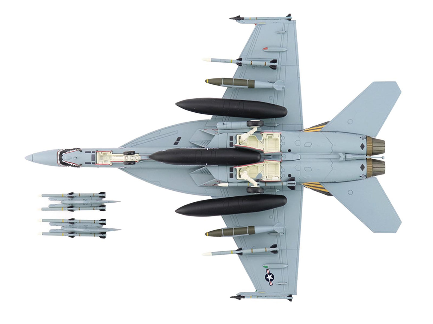 Boeing F/A-18E Super Hornet Fighter Aircraft "166828 VFA-151 Vigilantes USS Lincoln" (2021) United States Navy "Air Power Series" 1/72 Diecast Model