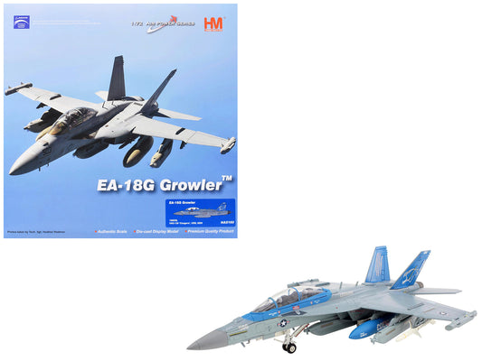 Boeing EA-18G Growler Aircraft "168256 VAQ-139 Cougars" (2025) United States Navy "Air Power Series" 1/72 Diecast Model