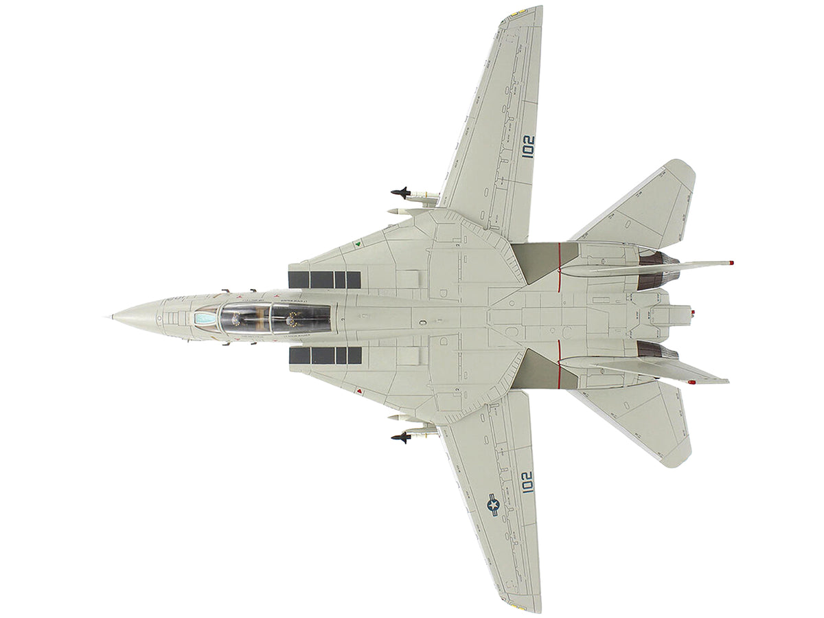 Grumman F-14A Tomcat Fighter Aircraft "Sukhoi Killer VF-41 Black Aces USS Nimitz" (1981) United States Navy "Air Power Series" 1/72 Diecast Model
