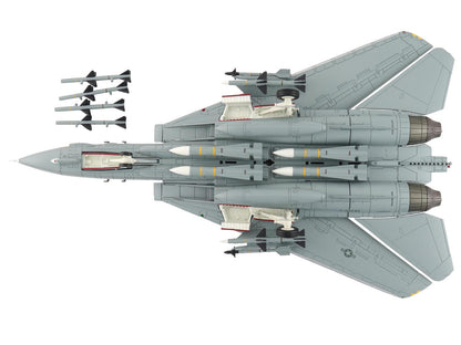 Grumman F-14A Tomcat Fighter Aircraft "VF-1 (with Optional Decals)" United States Navy "Air Power Series" 1/72 Diecast Model